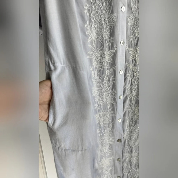 J. Jill Women's Lilac Embroidered Tunic Top S - Picture 4 of 9